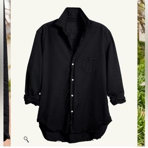 Frank & Eileen Eileen Button-Up in Black Famous Denim